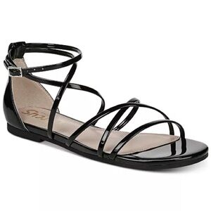 Circus by Sam Edelman Black Bonita Flat Strappy Sandals Women’s Size 9.5